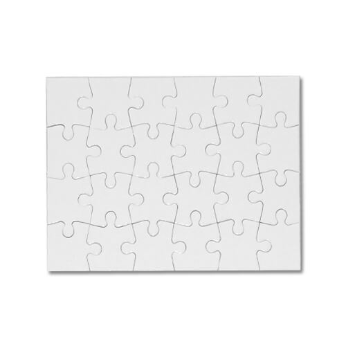 Szublimálható 18 x 13 cm-es, 24 darabos puzzle