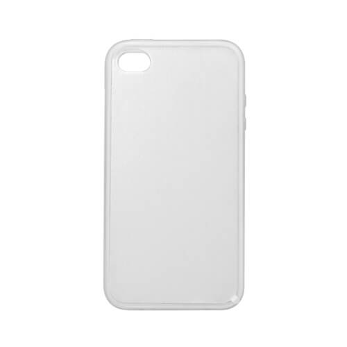 iPhone 4/4S áttetsző gumi tok szublimáláshoz, préseléshez