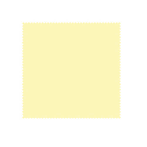 Szublimálható 14 x 14 cm-es sárga zergebőr kendő
