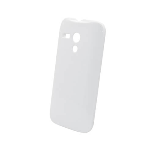 Motorola Moto G fényes fehér 3D tok szublimáláshoz, préseléshez