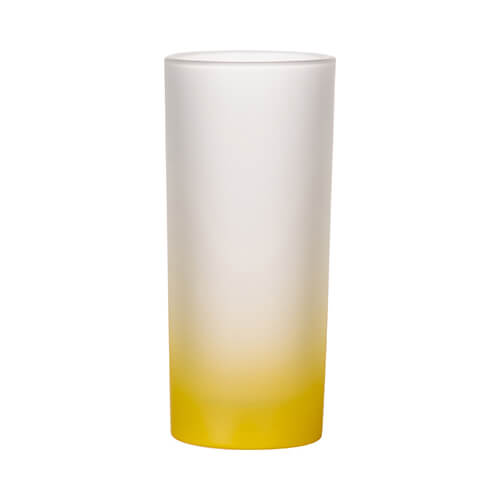 Szublimálható 200 ml-es tejüveg pohár- sárga átmenetes