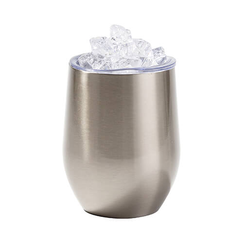Szublimálható 360 ml-es, forralt boros pohár- ezüst, mesterséges jéggel