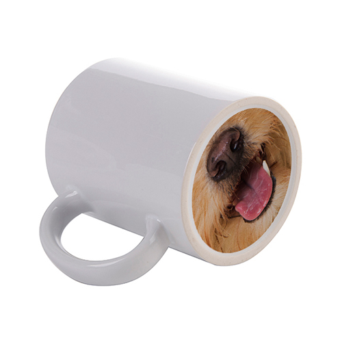Szublimálható 330 ml-es bögre az aljára nyomtatott kutya nyelvvel