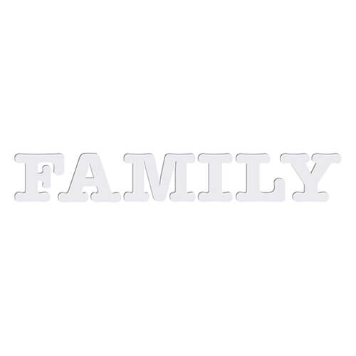 Szublimálható dekoratív MDF betűk - FAMILY