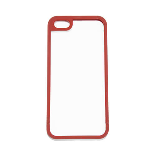 iPhone 5/5S piros műanyag keret szublimáláshoz, préseléshez