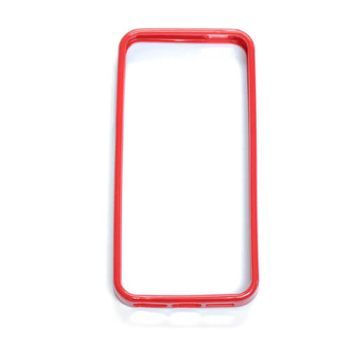 iPhone 5/5S piros gumi keret szublimáláshoz, préseléshez