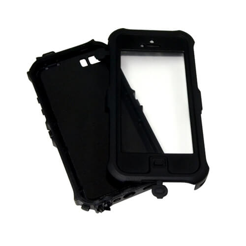 iPhone 5/5S fekete vízálló műanyag tok szublimáláshoz, préseléshez