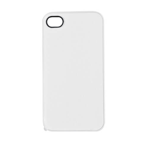iPhone 4/4S fehér műanyag tok szublimáláshoz, préseléshez
