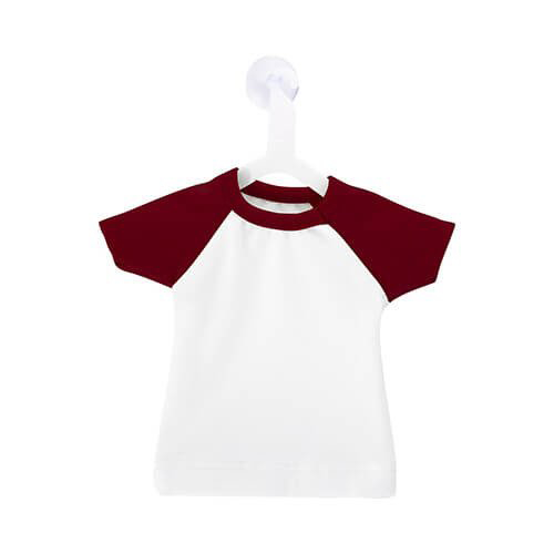 Szublimálható Mini póló akasztóval - piros
