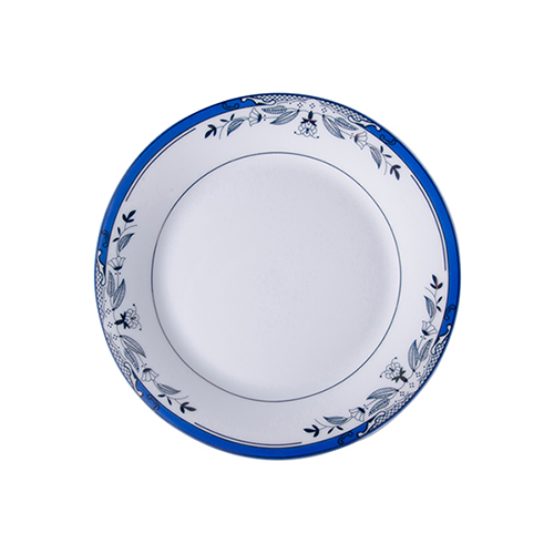 Szublimálható 20,5 cm-es kerámia tányér kék díszítéssel