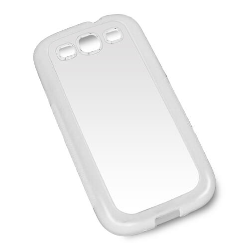 Samsung Galaxy S3 i9300 fehér gumi tok szublimáláshoz, préseléshez