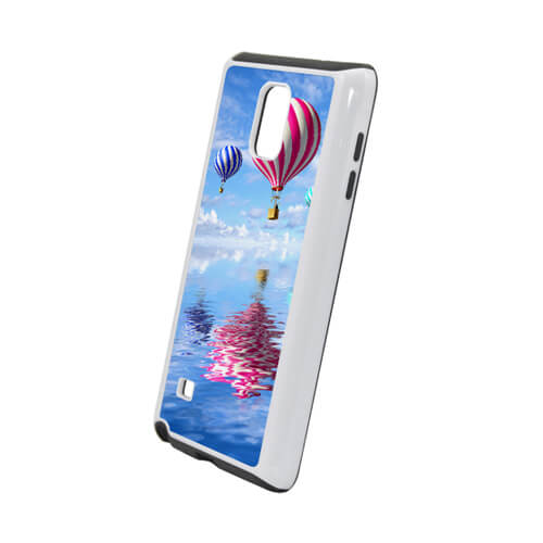 Samsung Galaxy Note 4 fehér műanyag-gumi tok szublimáláshoz, préseléshez