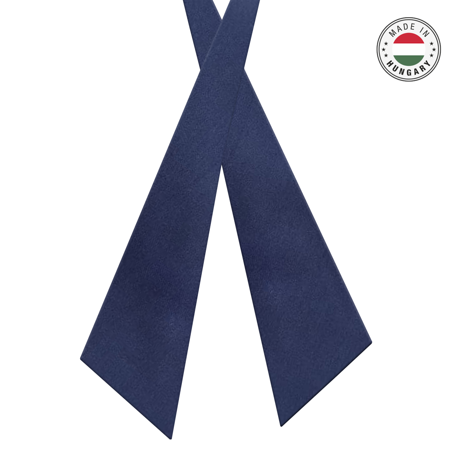 Ballagási női sál, nyakkendő logózható matt sötétkék