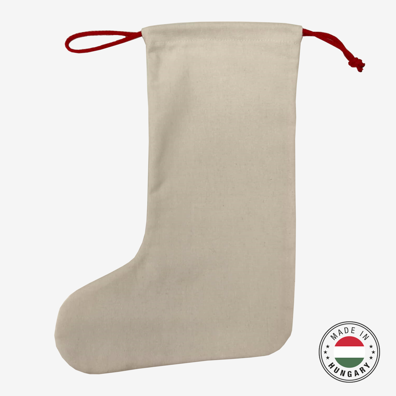 Szublimálható vászon mikulás csizma 26x40cm