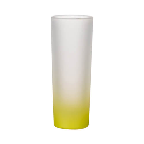 Szublimálható 90 ml opál üvegpohár- lime átmenetes