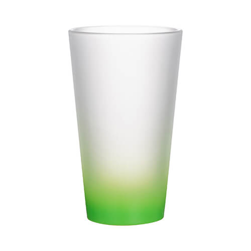 Szublimálható 450 ml-es tejüveg pohár- zöld átmenetes