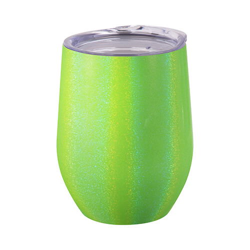 Szublimálható 360 ml-es, forralt boros pohár- zöld hologram
