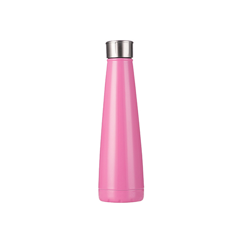 Szublimálható Bidon 420 ml piramis alakú ital palack - rózsaszín