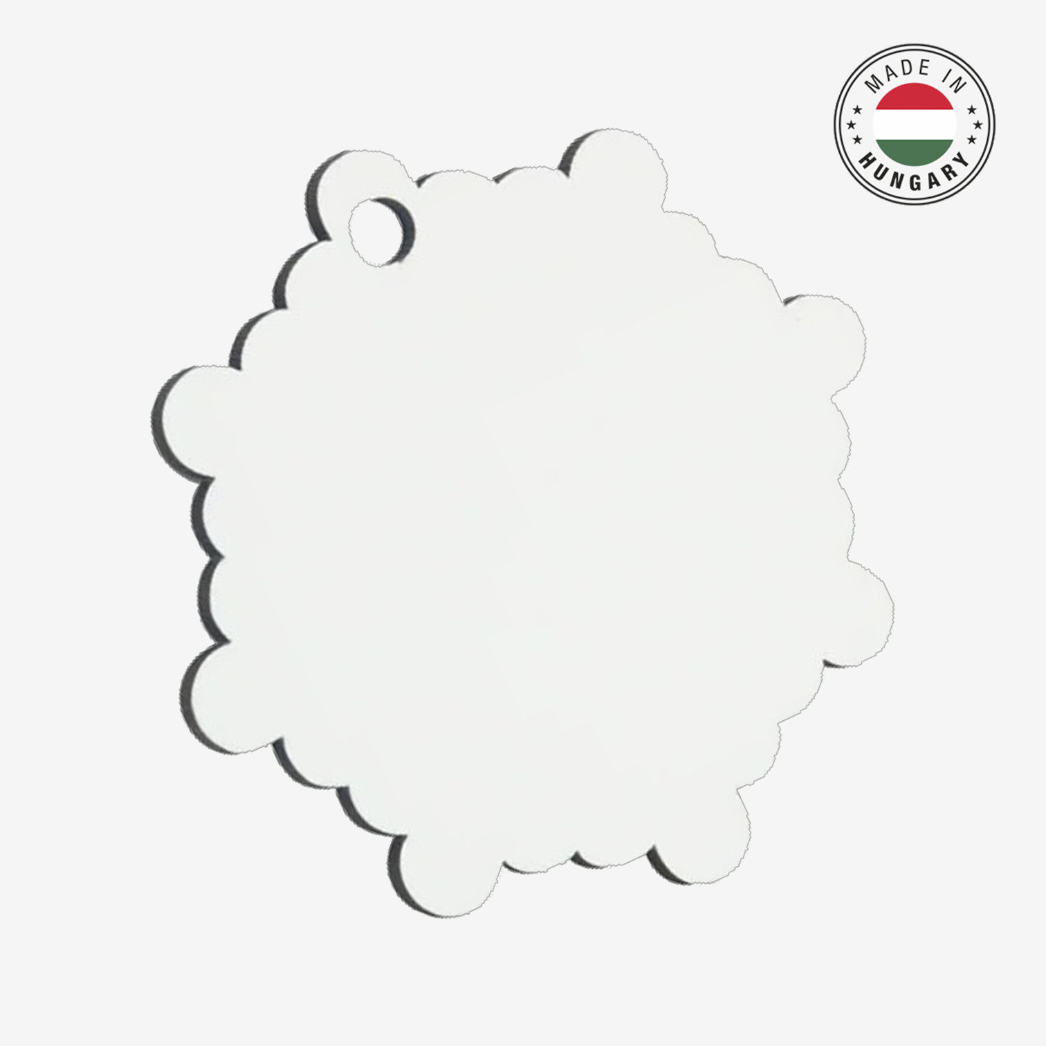 Szublimálható MDF hópehely karácsonyfadísz