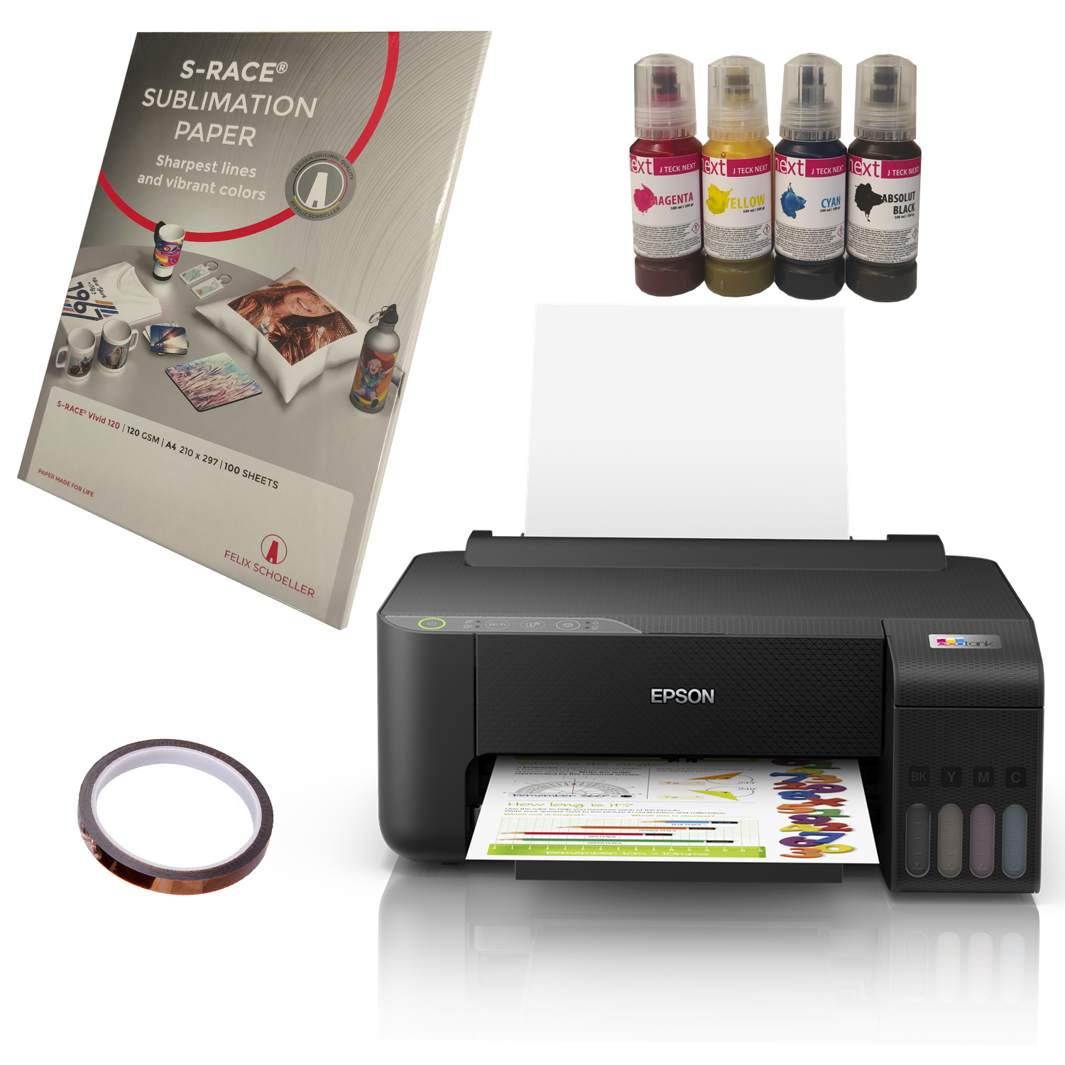 Epson L1270 szublimációs nyomtató szett A4-es