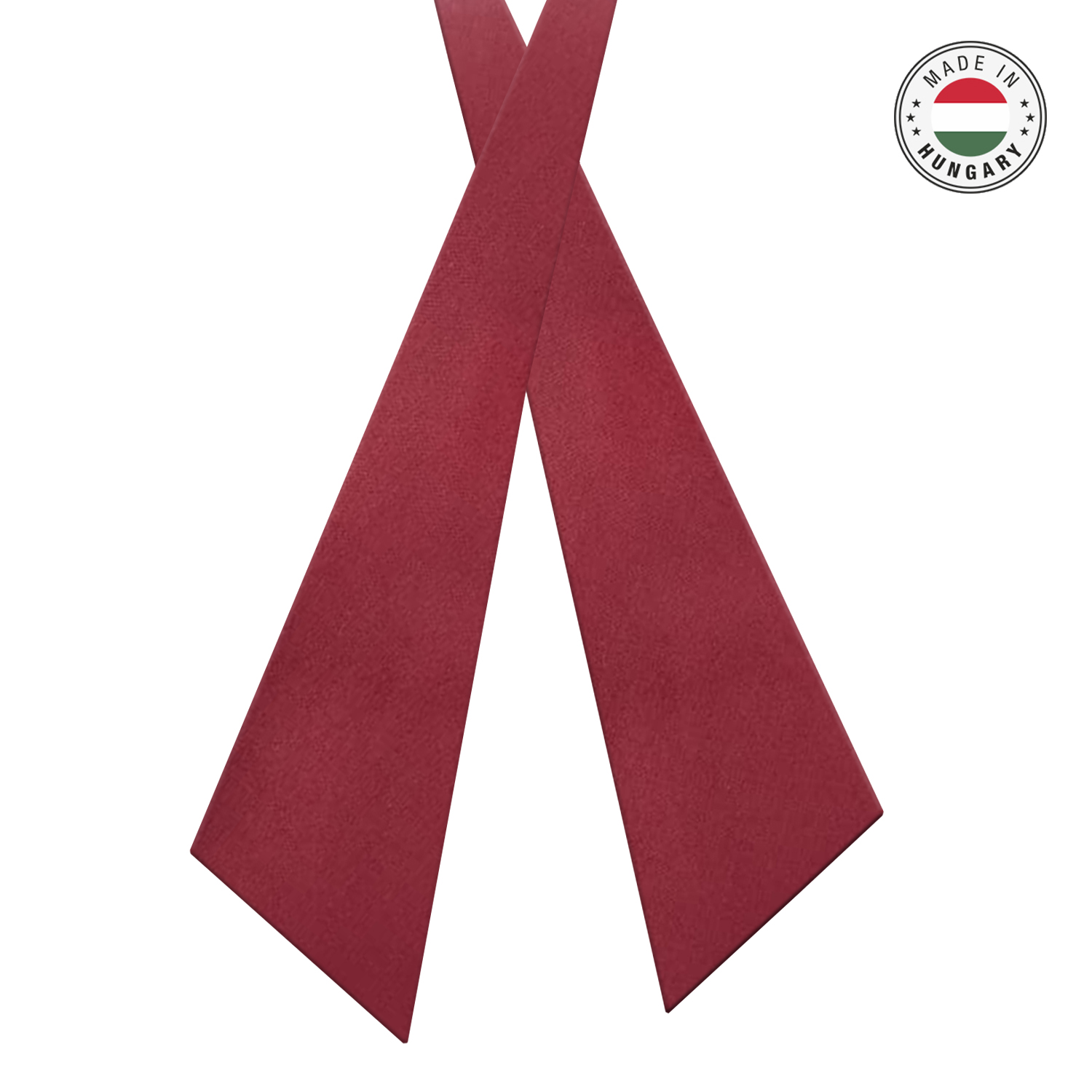 Ballagási női sál, nyakkendő logózható matt bordó